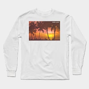 Florida Sunset postcard Long Sleeve T-Shirt